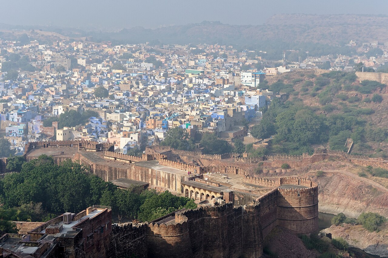 Mehrangarh fortifications with Jodhpur city beyond